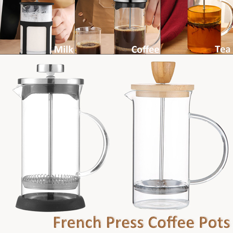 French Press Coffee Maker - 350-1000ml French Press Coffee Pot Stainless
