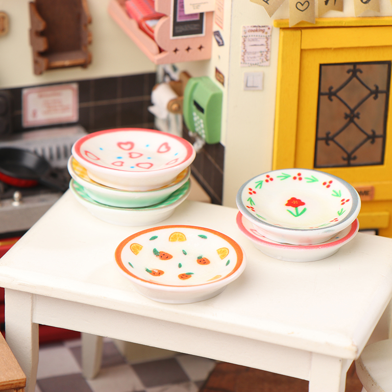 5Pcs 1/12 Dollhouse Mini Plate - đánh giá và giá Kitchen Gadgets Best