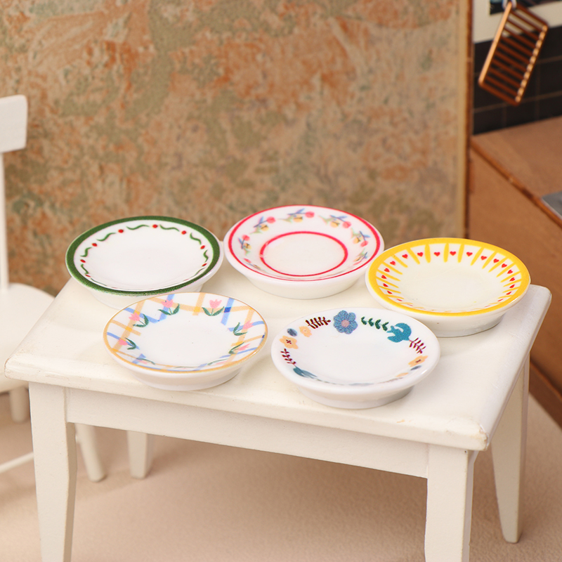 5Pcs 1/12 Dollhouse Mini Plate - đánh giá và giá Kitchen Gadgets Best