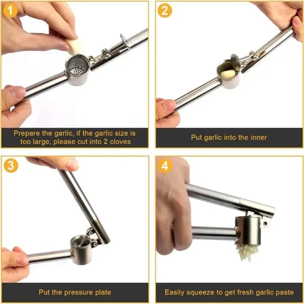 For Cleaning Brush SetStainles - đánh giá và giá Manual Garlic Press