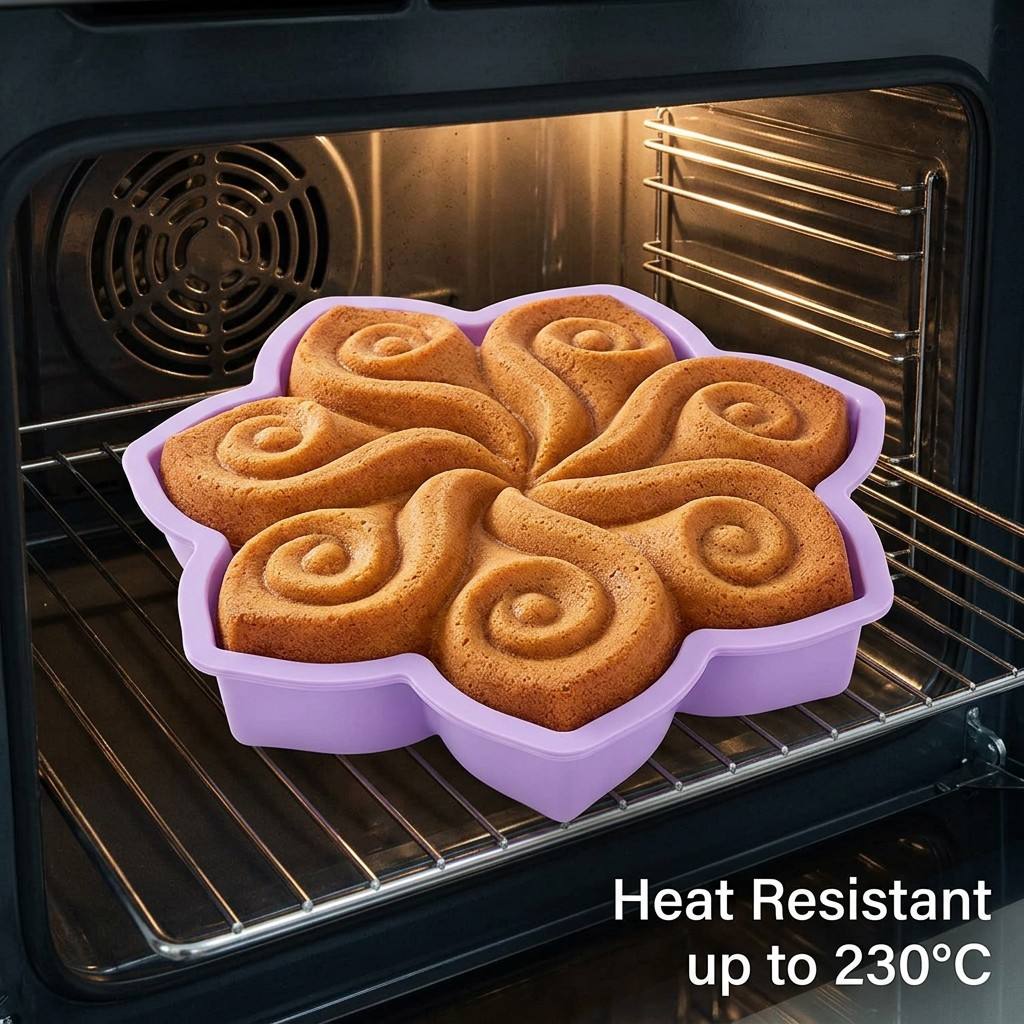 Large Flower Silicone Cake Mol - đánh giá và giá Zyliss Kitchen Gadgets