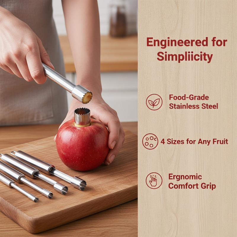 4pcs Fruit Core Remover Cutter - đánh giá và giá Kitchen Gadgets Tools