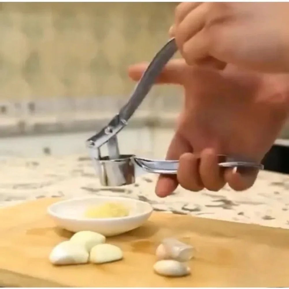 Hot Garlic Mincer Stainless St - đánh giá và giá Manual Garlic Press