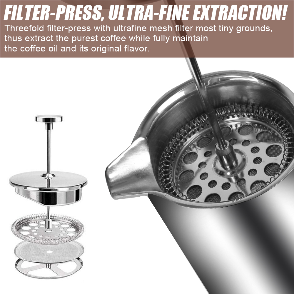 Large Capacity French Press Co - đánh giá và giá French Press Coffee Maker