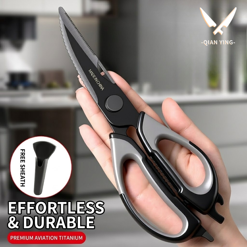 Kitchen scissors Titanium Chic - đánh giá và giá Zyliss Kitchen Gadgets
