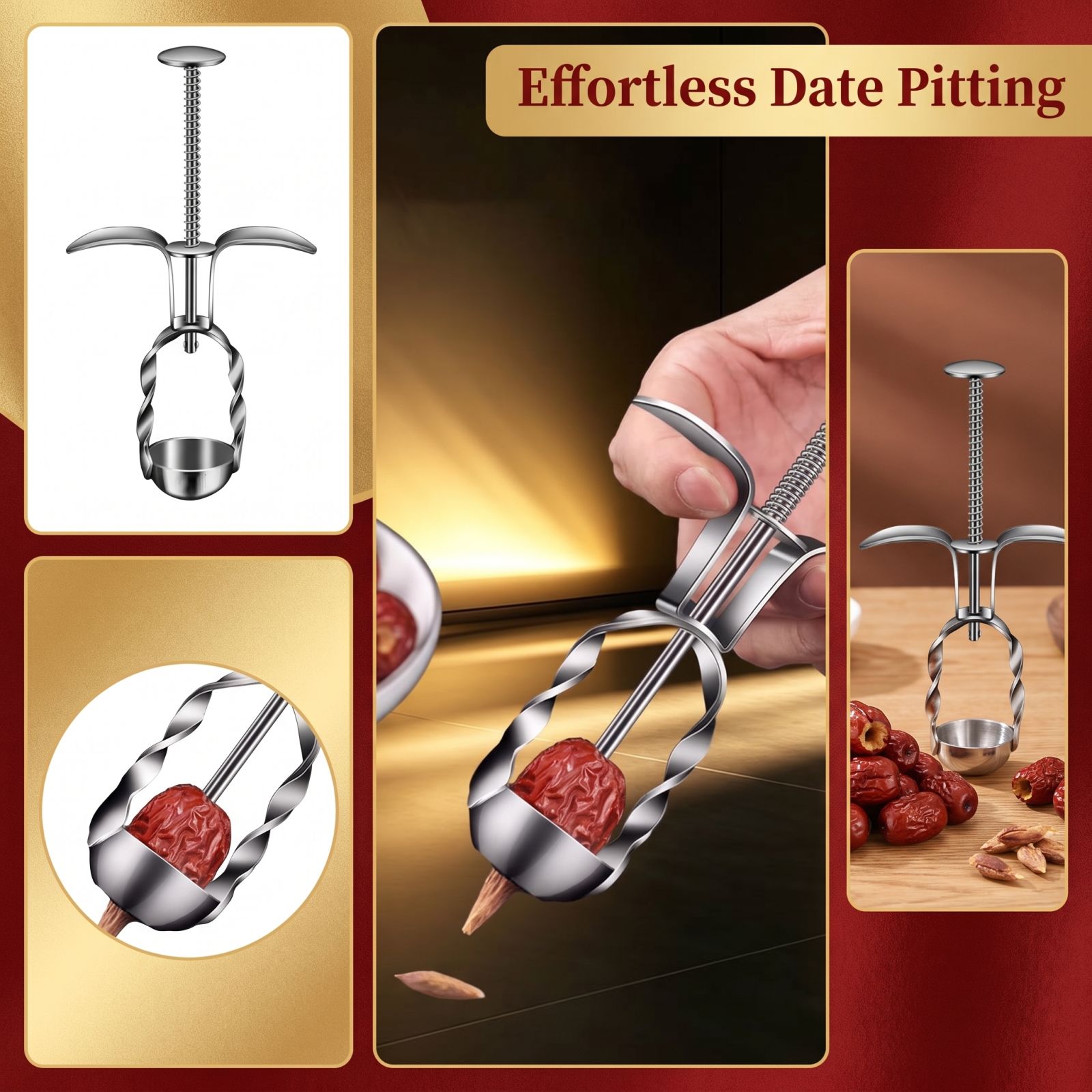 Stainless Steel Red Date Pitte - đánh giá và giá Kitchen Gadgets Tools