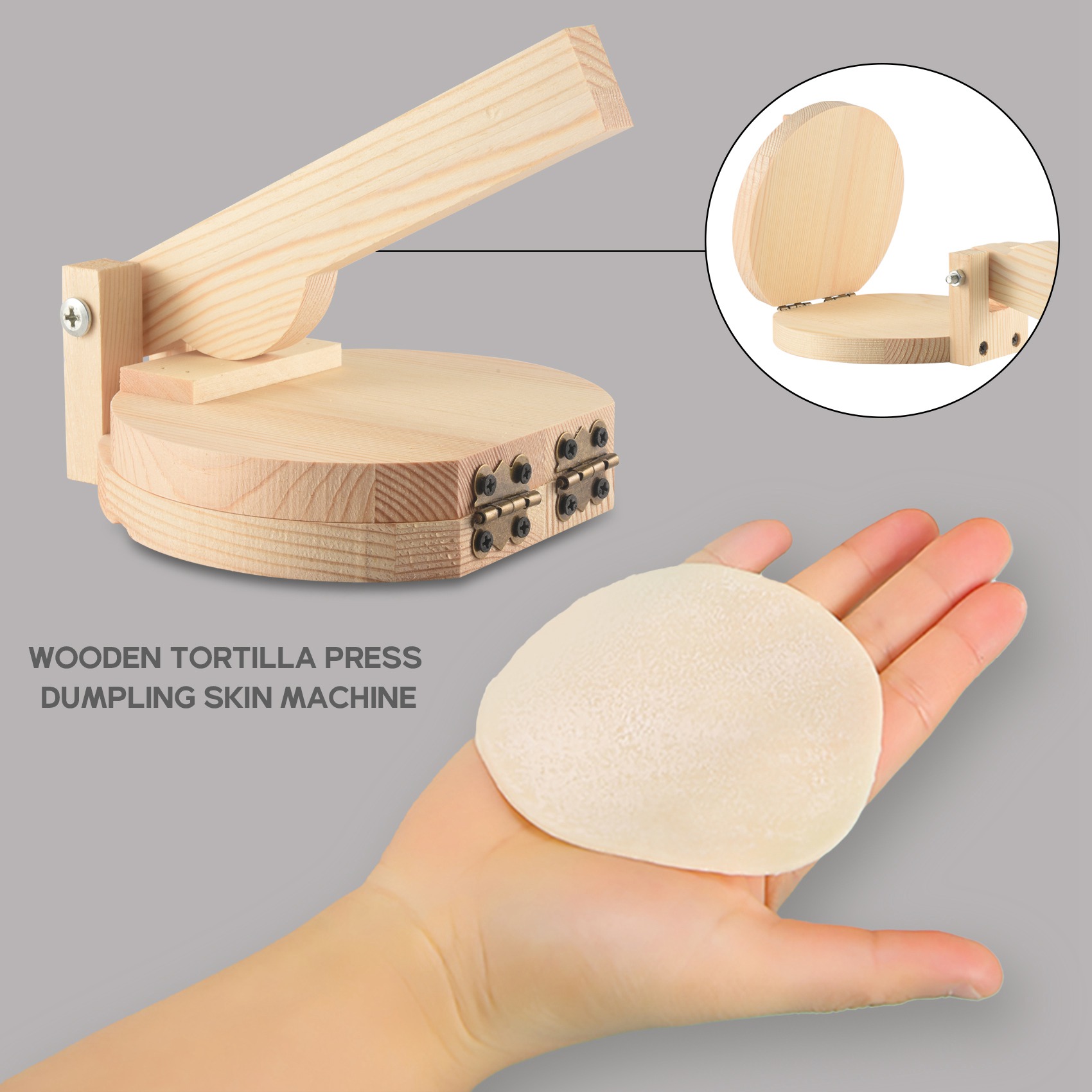 AT29-Wood Tortilla Press Dumpl - đánh giá và giá Kitchen Gadgets Roti Maker